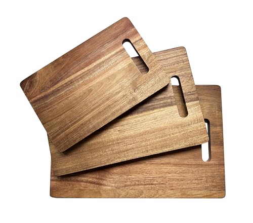 Tabla de cortar de madera de acacia 38.1x24.9 cm miniatura 4