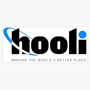 Leyland Designs Silicon Valley - Hooli Bumper Sticker Window Water Bottle Decal 5""