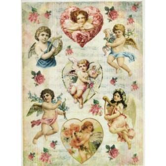 Papel de Arroz Cadence Angelitos 30x41 cm