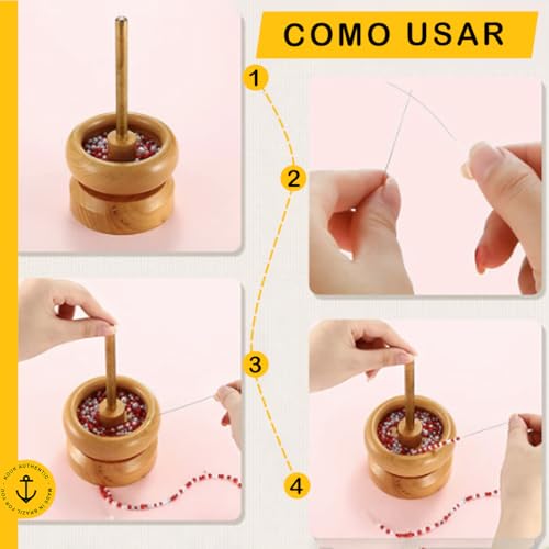 Agulha Curva Miçanga para Potinho Giratório Artesanato Arte Pulseira Colar Missanga
