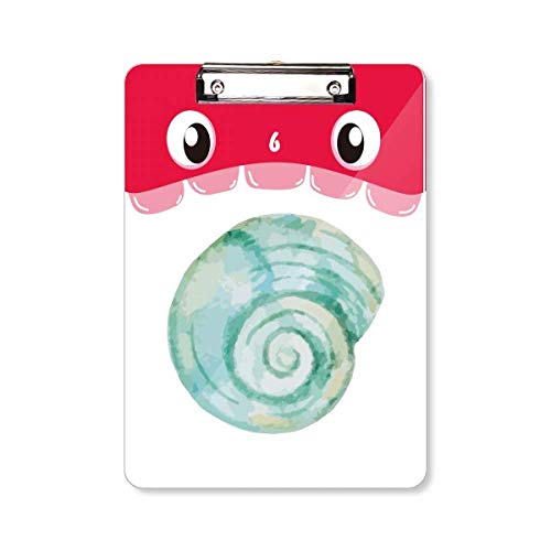 Porte-bloc bleu Snail Marine Life A4 pour vos notes de bureau