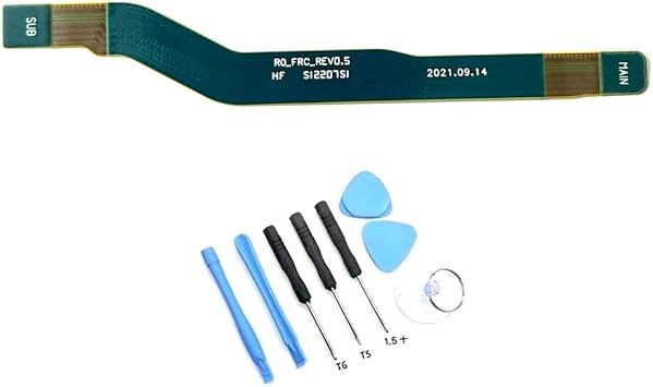 Main SUB Motherboard Signal Antenna Flex Cable Ribbon Connector Replacement Part for Samsung Galaxy S22 5G SM-S901U S901 Incl Tool Kit