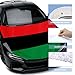 4x5Ft Pan-African Flag Car Hood Cover, Elastic Polyester, Universal Fit, Patriotic Automotive Hood Covers