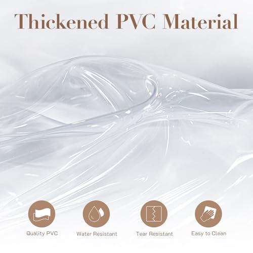 Missnine Clear Bag for Stadium Events Thick PVC Clear Tote Bag for Women with Side Mesh Pockets for Sports Concert Lunch Work3