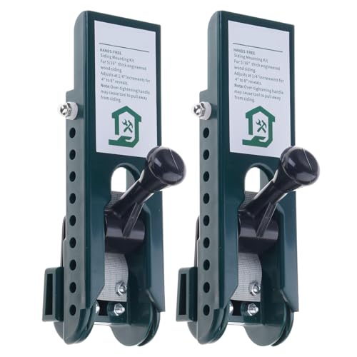 Paquete de 2 guías prácticas de montaje en tablero con posicionamiento ajustable para cementos de fibra, revestimientos de paredes, abrazaderas de montaje de tableros de cementos