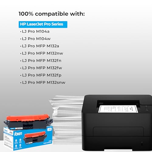 Image of Foxin FTC 18A Laser Printer Toner Cartridge Compatible with HP LaserJet Pro M104a, M104w, MFP M132a, M132nw, M132fn, M132fw, M132fp (Black)
