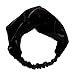 Produktbild Sicond Damen Yoga Stirnband Elastische Retro Breite Stirnbänder Twist Knoten Kreuz Haarband Frauen Samt Gestrickte Verdrehte Weiche Turban-Kopf-Verpackungs Schwarz