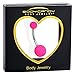 Body Candy Womens 14G 316L Stainless Steel Navel Ring Piercing Powerful Pink Soft Finish Belly Button Ring