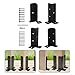 Deck Post Anchor Base Brackets Fit For 1.5x1.5,2X2,2X4,4X4 Post, Decks And Fence Installations Tools, Fence Post Repair Kit, Wood Fence Pergola Post Base Brackets Kit
