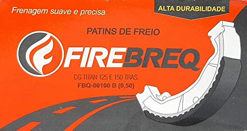 PATINS FREIO CG 125 150 160 TITAN CRF 100 BIz NXR 160 XR 250 TORNADO CBX 250 TWISTER CB 300 0256