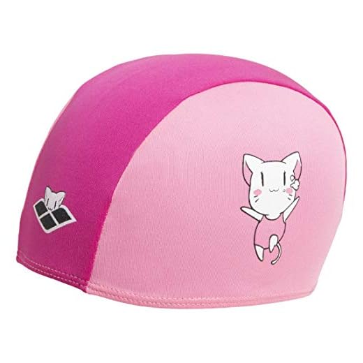 ARENA Friends Kids Polyester Cap Swim Caps, Unisex-Youth, Pink, TU