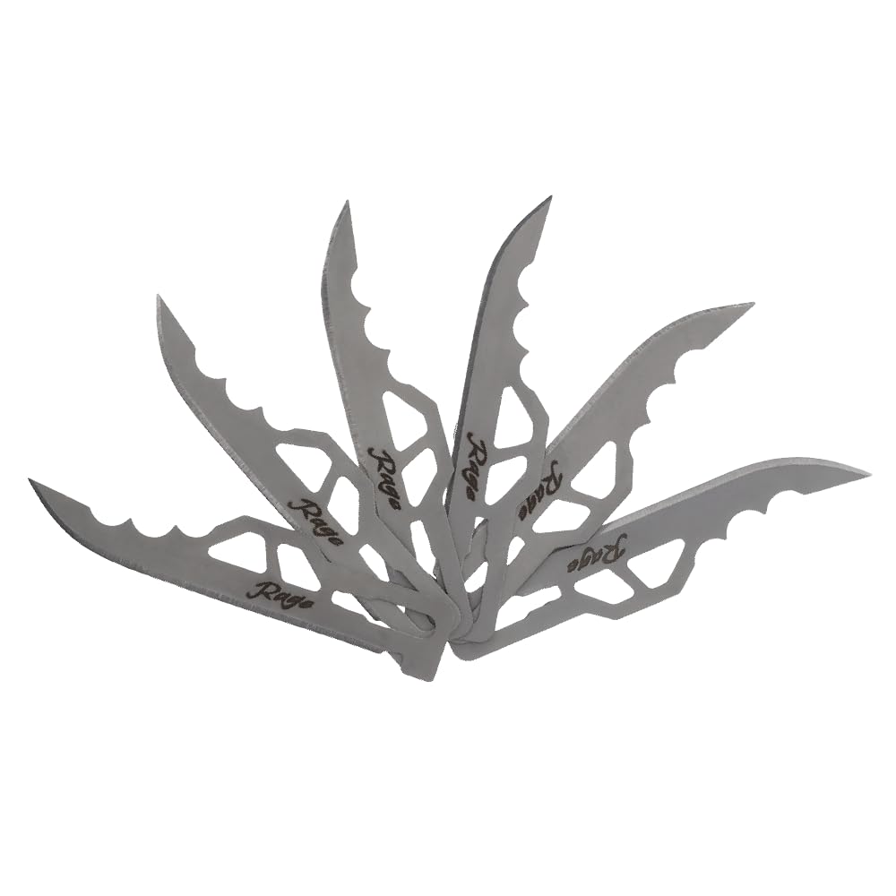 Schrade Enrage Replacement Blades 6 Pack with 2.5-3" 420A Steel Blades, Compatible with Schrade Enrage Series, for Hunting, Outdoors, and EDC