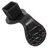 iplusmile 真皮製ポータブルプールキューチョークホルダー 磁気クリップ付き 耐衝撃設計でチョーク紛失防止 ビリアクセサリー 軽量コンパク