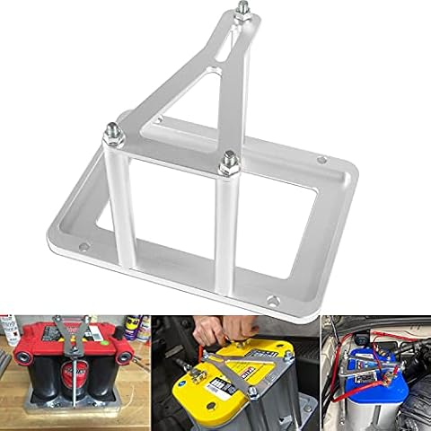 Yoursme Universal Aluminum Billet Battery Tray Hold Down Trunk Relocation Box for Optima Race Racing Mount Red Yellow Blue Top 34 34/78 D34 D34/78 34M D34M 551181 Cover