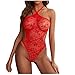 Générique Dentelle Jumpsuit Sexy Halter sous-vêtements Bodysuit Hollow Bandage Out Femmes Lingerie De Lingerie Sexy