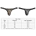 mulanfeng Men's Fashionable Print Thong Underwear Sexy G-String Underpants Breathable Ice Silk Low Rise Bikini Briefs (US, Alpha, Medium, Regular, Regular, Leopard Print and Zebra Stripes)
