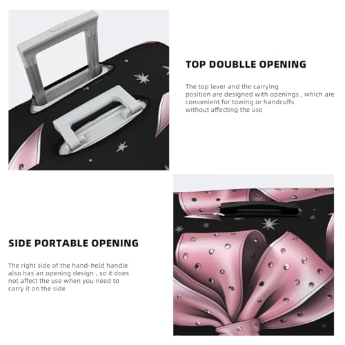 Suitcase Covers for Luggage, Luggage Cover Protector Fits 18-32 Inch Luggages (Pink Diamond Bow, XL)4