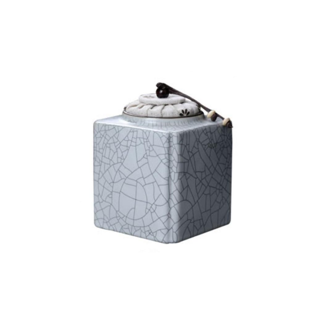 Lata de té Latas de té Cajas Embalaje cerámica Almacenamiento Selladas for el hogar Carrito de té(A)