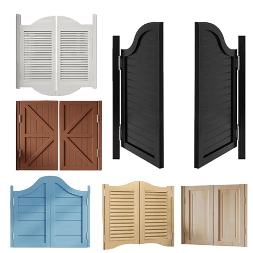 Puerta Vaiven Puertas Batientes para Cafetería, Puertas de Bar de Salón Occidental, Puerta de Media Cintura, Cierre Automático Abatible Bidireccional