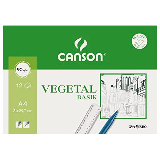 Canson 407621 - Papel para acuarela, 12 hojas
