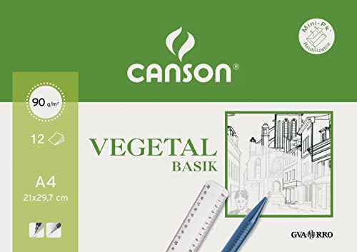 Guarro - Minipack Papel Vegetal Basik Din A4 Canson En Oferta Papel Vegetal Guarro Din A4 90-95 Gr -Minipack De 12 Hojas