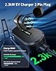 Evjuicion EV Charger 3 Pin Plug 6M, [2.3kW, 10A] EV Charger Cable Type 2 to 3 Pin Plug, IP67/IP65 Electric Car Charger Type 2 Charging Cable with Gun Holder & Carry Bag #2