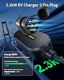 Evjuicion EV Charger 3 Pin Plug 15M, [2.3kW, 10A] EV Charger Cable Type 2 to 3 Pin Plug, IP67/IP65 Electric Car Charger Type 2 Charging Cable with Gun Holder & Carry Bag - Image 3