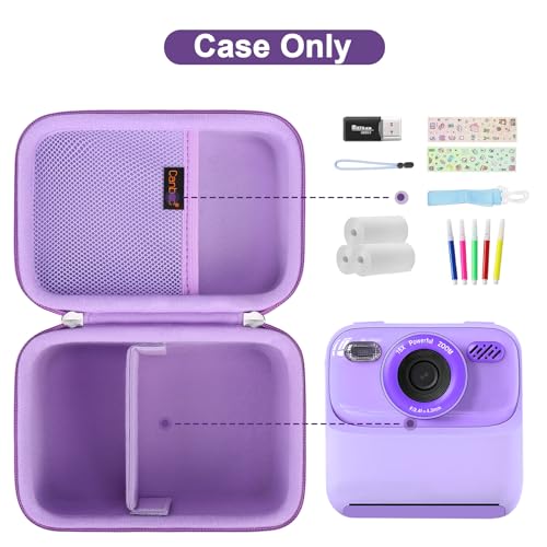 Funda rígida portátil para cámara instantánea Canboc púrpura miniatura 3