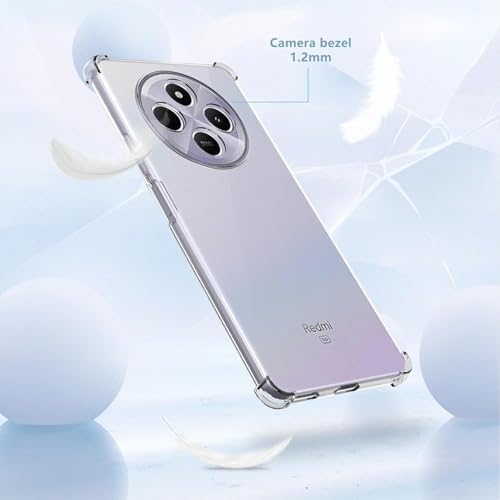 Image of REALCASE Silicone Redmi A4 5G Back Cover Scratch Resistant Protective Crystal Clear Transparent Back Cover for Redmi A4 5G / Poco C75 5G / Redmi 14C 5G / Poco M7 5G