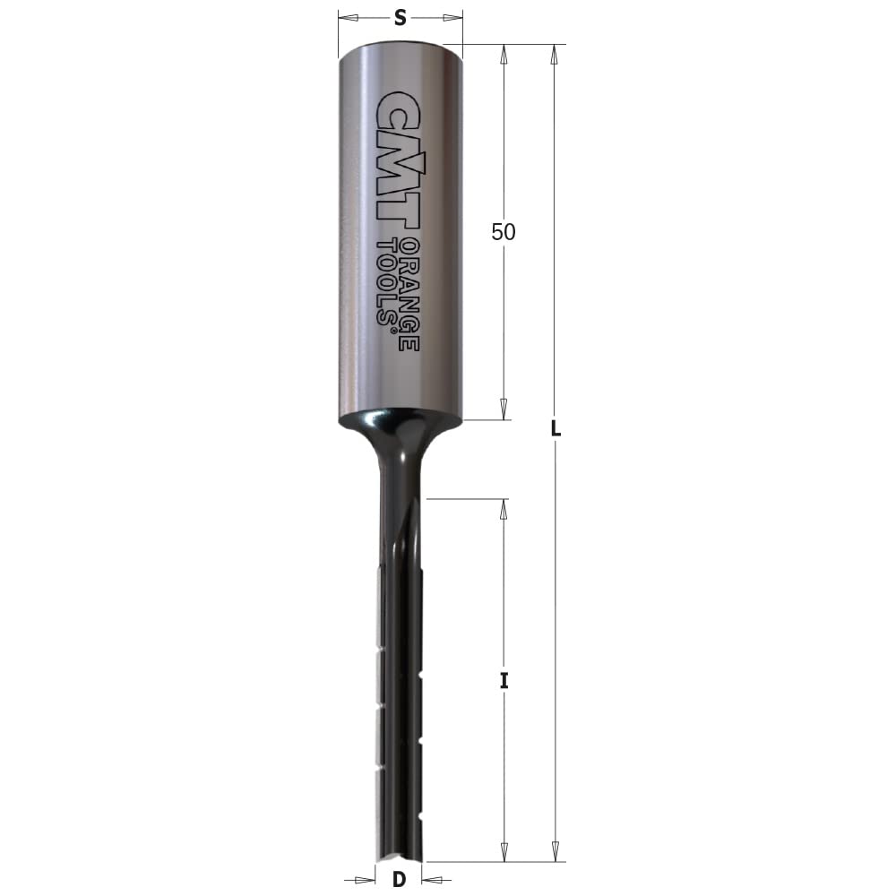 CMT Orange Tools 102.060.31 - Broca cortes rectos con rompevirutas kss d 6 z2 s 16x50 dx