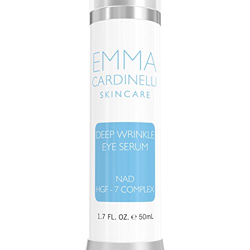 Eye Serum for Anti Aging, Deep Wrinkles- Eye Wrinkle Serum with NAD, Hyaluronic Acid and HGF-7 Complex to Help Brighten, Tighten, Hydrate and Rejuvenate Your Complexion