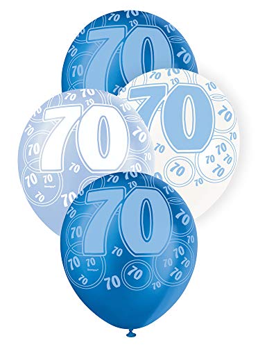 Preisvergleich Produktbild Unique Party Latex-Luftballons für den Geburtstag, glitzernd, 30,5 cm, 6 Stück