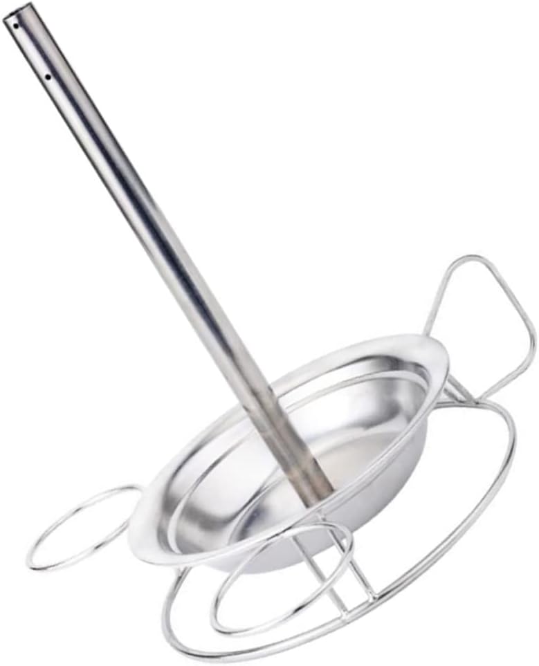 Mobestech Stainless Steel Roasting Rack with Drip Pan Adjustable Chicken Holder for Oven and Grill for Outdoor BBQ and Restaurant Cooking