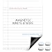Magnetic Handwriting Paper, 22" x 17.3" Large Dry Erase Lined Chart for Classroom Whiteboards, Giant Magnetic Notebook Page for Kids Writing, Homeschool & Teacher Supplies