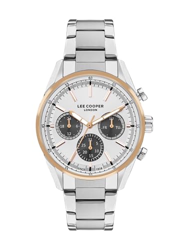 Image of Lee Cooper Multifunction Silver Round Dial Men's Watch - LC07986.530