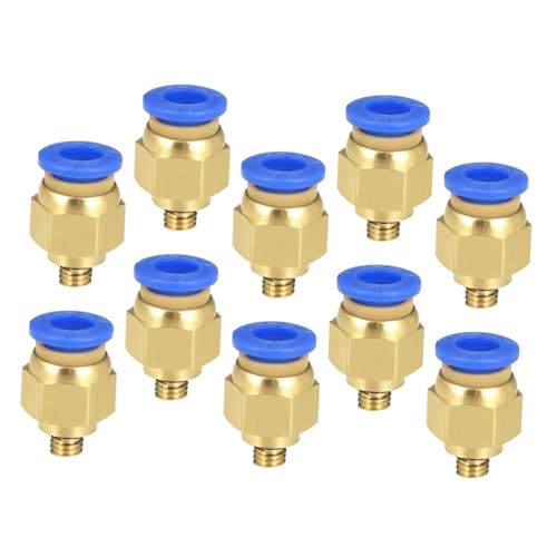 Brass Push-to-connect Straight Fitting 10pcs Outer Thread