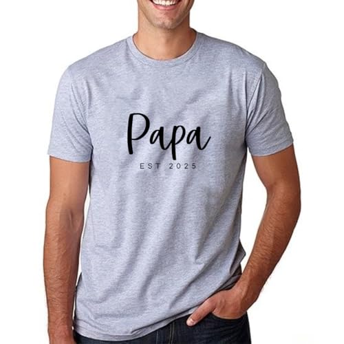 GABITA Personalized Dad Shirts Custom Dad Est Shirt with Kids Names Grandpa Papa Shirts Birthday Fathers Day Shirt for Daddy4
