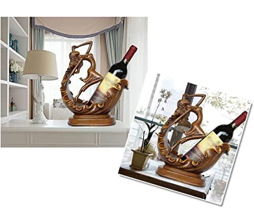 Soporte para botellas de vino de mesa de resina miniatura 4
