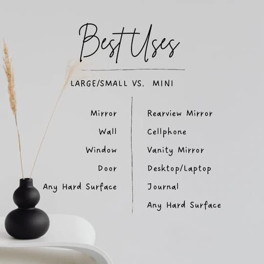 Miniatura 3 de Calcomanías inspiradoras, calcomanías de espejo, decoración de baño, calcomanía de pared para despegar y pegar, decoración de espejo, calcomanía de