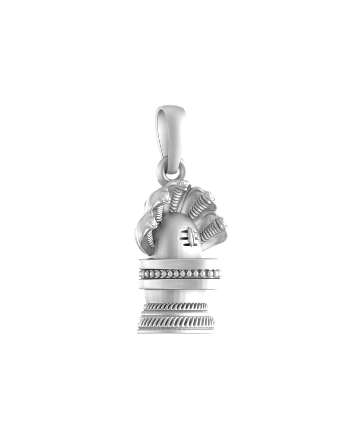 Pendentif Shivling argent sterling 925 Mtrolls 5,8 g, collier divinité hindoue - 6
