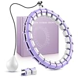 Smart Queen Cerchio silenzioso con 24 nodi staccabili, zavorrato, Infinity Hula Fit Hoop per adulti per perdere peso, ideale per donne e principianti