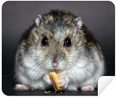Hamster Animal Rat Pet Cute Eat Cleaning Cloth Screen Cleaner 2pcs Suede Fabric image 2