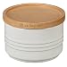 Le Creuset PG1515-1016 Stoneware Canister With Wooden Lid, 12 oz, White