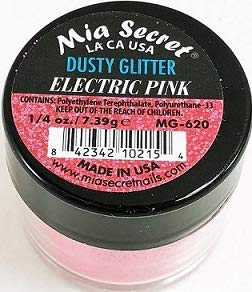 Mia Secret Dusty Glitter Collection - .25 oz (Electric Pink)