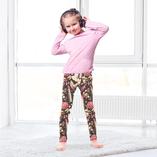 KLL Beauty Cosmetics Pattern Little Girls Cotton Pants Soft Full Length Athleisure Pants Exercise4