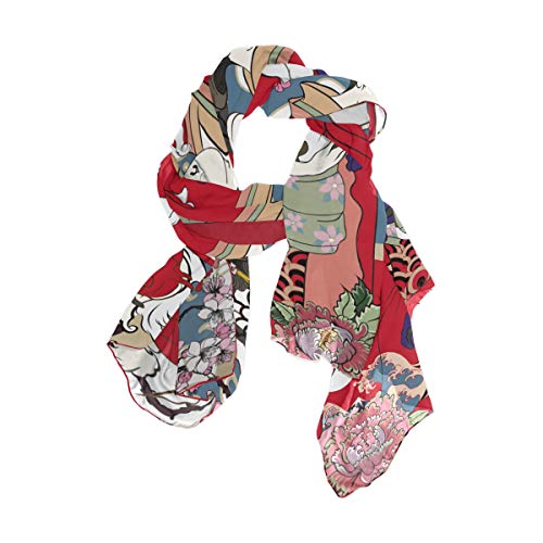 Women's Silk Scarf Fashion Scarves Lightweight Shawls and Wraps2