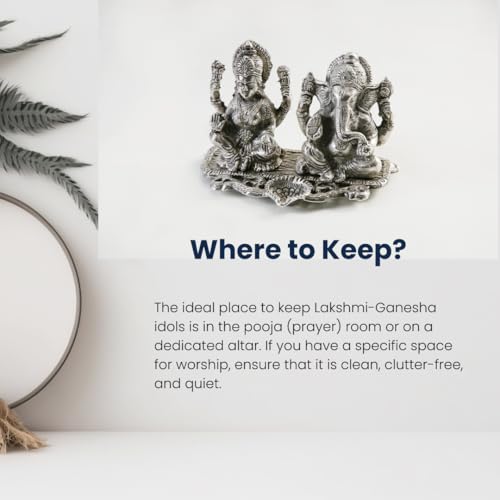 Image of Jade Laxmi Ganesha Idols 8cm for Wealth, Fame, Prosperity,Luck, Peace, Housewarming Pooja, Healing Crystal Gift