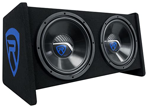 Rockville RV1212P Dual 12" 1200W Car Audio Subwoofers in Vented Enclosure, 4-Ohm, Clean Punchy Bass, 600W RMS Music Rating, Durable MDF Build, for Car Audio Systems - Image 3