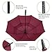 BAGAIL Golf Umbrella Large Oversize Double Canopy Vented Automatic Open Stick Umbrellas for Men and Women (Red, 68 in)