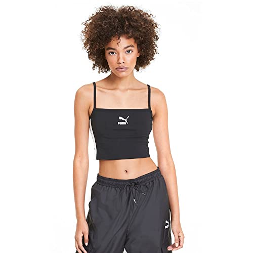 Image of Puma - Womens Classics Bralette, X-Large M UK, Cotton Black